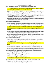 Ôn Tập và Giải Thích Các Khái Niệm Cơ Bản môn Vi sinh| Trường Đại Học Tây Nguyên