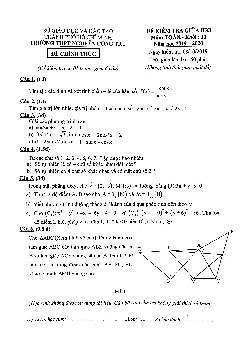 Đề kiểm tra giữa HK1 Toán 11 năm 2019 – 2020 trường Nguyễn Công Trứ – TP HCM