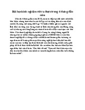 Thảo luận ngắn về bài học kinh nghiệm rút ra được trong 6 tháng đầu năm