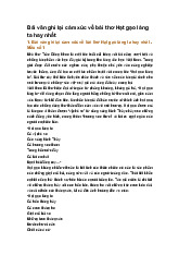 Bài văn ghi lại cảm xúc về bài thơ Hạt gạo làng ta hay nhất