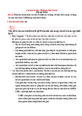 Câu Hỏi Ôn Tập Môn Triết học Mác - Lênin | Đại học Bách Khoa Hà Nội