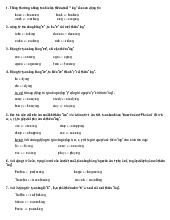 Quy tắc thêm Ing - Tài liệu tổng hợp