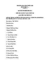 Bài thuyết trình nhóm chủ đề: Thắng lợi thực dân pháp 1945-1954 môn Lịch sử Đảng | Trường Đại học Thủy Lợi