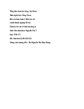 Quản lý tài sản tại Công ty HABECO | Môn Thực hành 1 - Đại học Công Đoàn