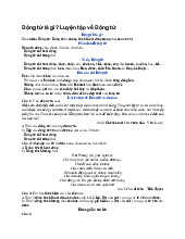 Động từ là gì? Luyện tập về Động từ