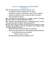 Bài tập Chương 1 - Tổng quan Lập trình Hướng Đối Tượng C++ | Lập trình hướng đối tượng