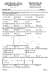 Đề cuối kỳ 1 Toán 12 năm 2024 – 2025 trường THPT Trần Quang Khải – BR VT