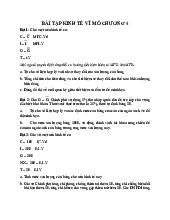 Bài tập kinh tế vĩ mô chương 4 | Đại học Thương Mại