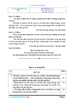 14 đề thi học kỳ 2 Ngữ Văn lớp 7 (có đáp án chi tiết)