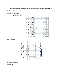 Giải BT Tiếng Anh 3 Wonderful World Review 5