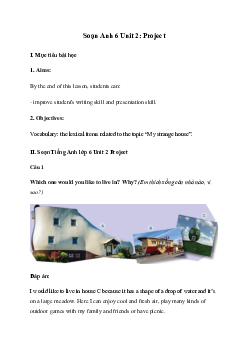 Giải Tiếng Anh 6 Unit 2: Project | Global Success