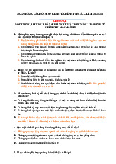 Ngân hàng câu hỏi trắc nghiệm Kinh tế chính trị | Đại học Y dược thành phố Hồ Chí Minh