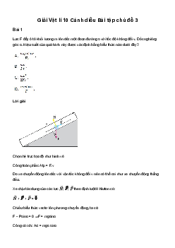Giải Vật lí 10: Bài tập chủ đề 3 | Cánh diều