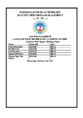 Case analysist: Choosing the right costing system môn Business Cost Management | Đại học kinh tế Quốc dân