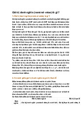 Giá trị danh nghĩa (nominal value) là gì ?