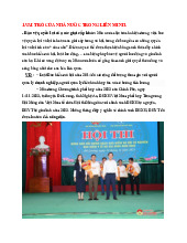 Vai trò Nhà nước trong liên minh xã hội môn Chủ nghĩa xã hội khoa học | Học viện Ngân hàng