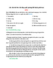 Các câu hỏi thi vấn đáp quốc phòng Đề 1: Chế độ làm việc và sinh hoạt | Đại học Điện lực