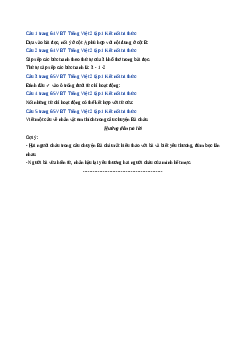 Giải VBT môn Tiếng việt 2 - Bài 29: Cánh cửa nhớ bà | Kết nối tri thức