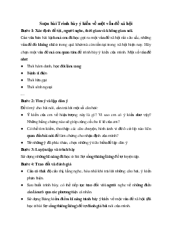 Soạn bài Trình bày ý kiến về một vấn đề xã hội - Chân trời sáng tạo