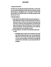 HÀN QUỐC - Tổng quan về nền kinh tế và phát triển công nghiệp