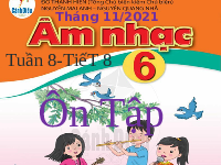 Giáo án điện tử Âm nhạc 6 Cánh diều Tuần 8 Tiết 8: Ôn tập