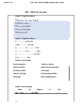Grade 4 Unit 1 Exercises: Completing Sentences & Dialogue môn English Studies| Trường Đại học Thăng Long