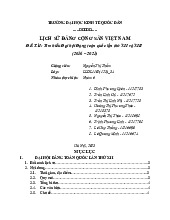 ìm hiểu Đại hội Đảng toàn quốc lần thứ XII và XIII (2016 – 2021) | Bài tập lớn môn Lịch sử đảng cộng sản Việt Nam