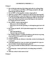 Câu hỏi chương 5- 8 môn Kinh tế vi mô 1 | Học viện Tài chính