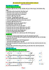 Đề Cương Ôn Tập Toán 8 Chân Trời Sáng Tạo Học Kỳ 1