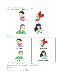 Giải SGK môn Tiếng Việt lớp 2 -  Ôn tập giữa học kì 1 - Ôn tập 1 | | Chân trời sáng tạo