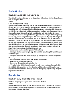 Soạn bài Chuyện chức phán sự đền Tản Viên | Ngữ văn 12 Chân trời sáng tạo (Tập 1)