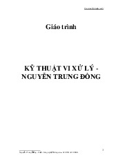 Giáo trình kỹ thuật vi xử lí - Nguyễn Trung Đồng | Trường Đại học Bách Khoa, Đại học Đà Nẵngchương 3 đo lường điện | Trường Cao Đẳng Kỹ Thuật Cao Thắng TPHCM