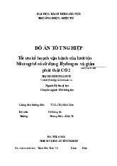 Đồ án tốt nghiệp: Tối ưu kế hoạch vận hành lưới điện Microgrid kỹ thuật điện môn Hệ thống điện | Trường Đại học Bách Khoa Hà Nội
