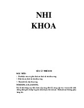 Tài liệu Nhi Khoa TH - Thực Hành Khám và Chữa Bệnh Sốc môn Nhi khoa | Trường Đại Học Y Dược Thái Bình