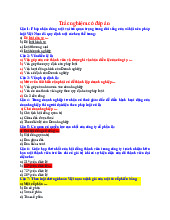 Trắc nghiệm có đáp án - Luật doanh nghiệp | Trường Đại học Kinh tế – Luật, Đại học Quốc gia Thành phố Hồ Chí Minh