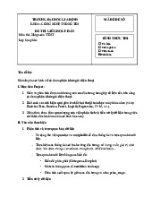 Đề thi giữa kỳ môn Nhập môn công nghệ thông tin | Đại học Công nghiệp Thực phẩm Thành phố Hồ Chí Minh
