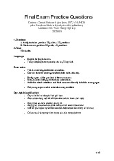 SNA - Final Exam - Practice Questions