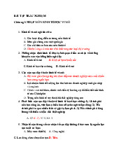 Bài tập trắc nghiệm - Môn Kinh tế vĩ mô - Đại Học Kinh Tế - Đại học Đà Nẵng