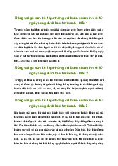 Đóng vai gà con, kể tiếp những vui buồn của mình kể từ ngày sống dưới bầu trời xanh | Tập làm văn lớp 4