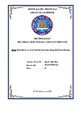 Phân tích cơ sở vì sao Việt Nam thực hiện đường lối đổi mới đất nước | Bài thảo luận Lịch sử đảng