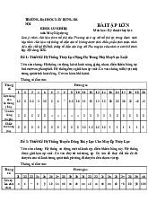 Bài tập lớn Môn Kỹ thuật thủy lực | Đại học Xây Dựng Hà Nội