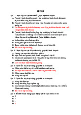 Đề trắc nghiệm môn quản trị kinh doanh có đáp án | Đại học Nội Vụ Hà Nội