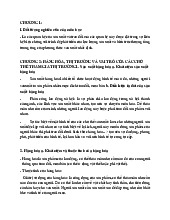 Tóm tắt nội dung chương về Hàng hóa & Kinh tế thị trường tại Việt Nam | Môn Kinh tế chính trị Mác - Lênin - Đại học Sư Phạm Hà Nội