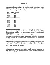 Bài tập chương 4 - Phân tích dữ liệu và tính toán trung bình môn Thống kê trong kinh tế và kinh doanh | Trường Đại học Kinh tế Quốc dân