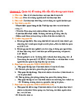 Lý thuyết chương 1-5 - Summary - Môn Quản trị Học - Đại Học Kinh Tế - Đại học Đà Nẵng