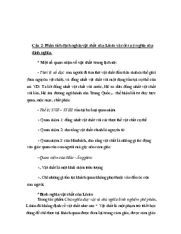Bộ câu hỏi tự luận môn Triết | AJC