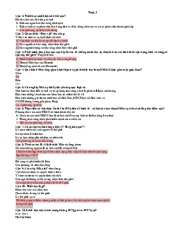 Đề cương ôn tập học phần Triết học Mác- Lênin ( có đáp án) | Đại học Thăng Long