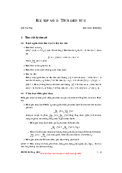 Bài tập giải tích 1 | Trường đại học Bách Khoa, Đại học Đà Nẵng
