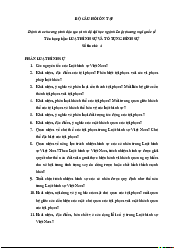 Bộ câu hỏi ôn tập đề cương - Luật Hình Sự | Trường Đại học Luật, Đại học Quốc gia Hà Nội