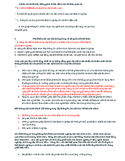 Trắc nghiệm Kinh doanh và nghiệp vụ (Có đáp án)